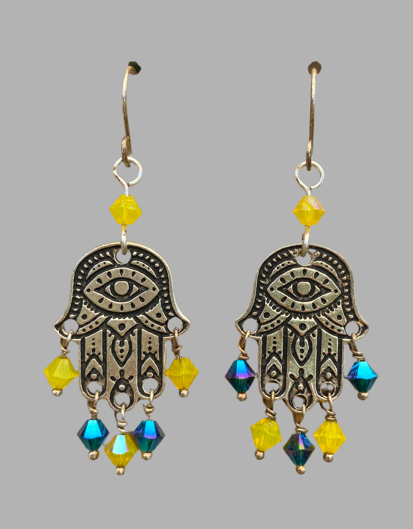 Hamsa hand earrings