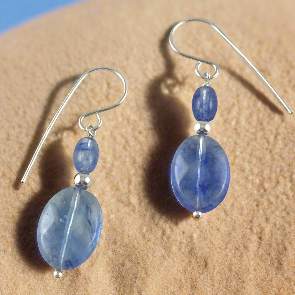 Blueberry Quartz Earrings