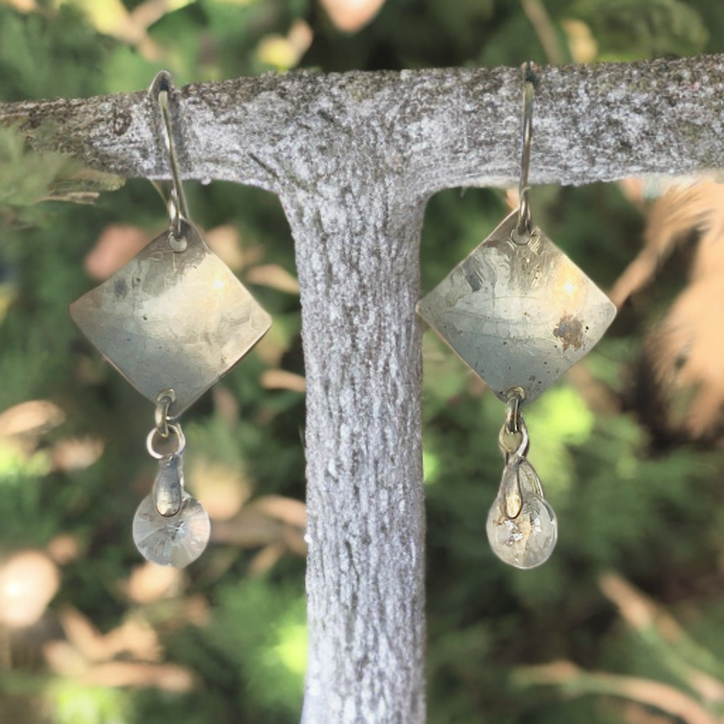 Sterling and Crystal Earrings