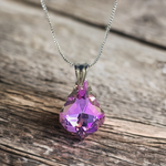 Lilac Baroque Crystal Necklace