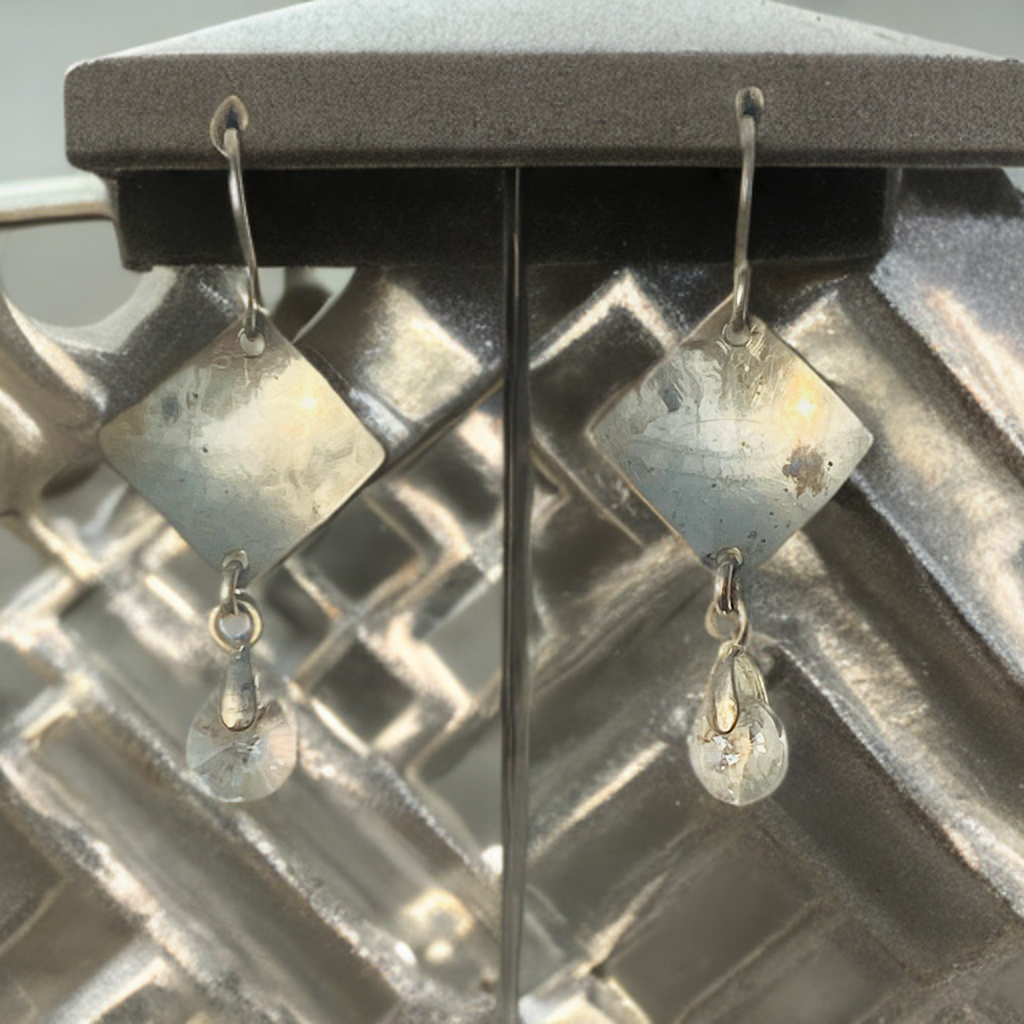 Sterling and Crystal Earrings