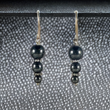 Hematite sphere earrings