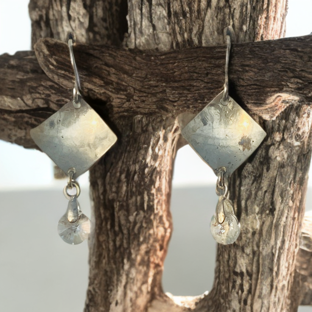 Sterling and Crystal Earrings