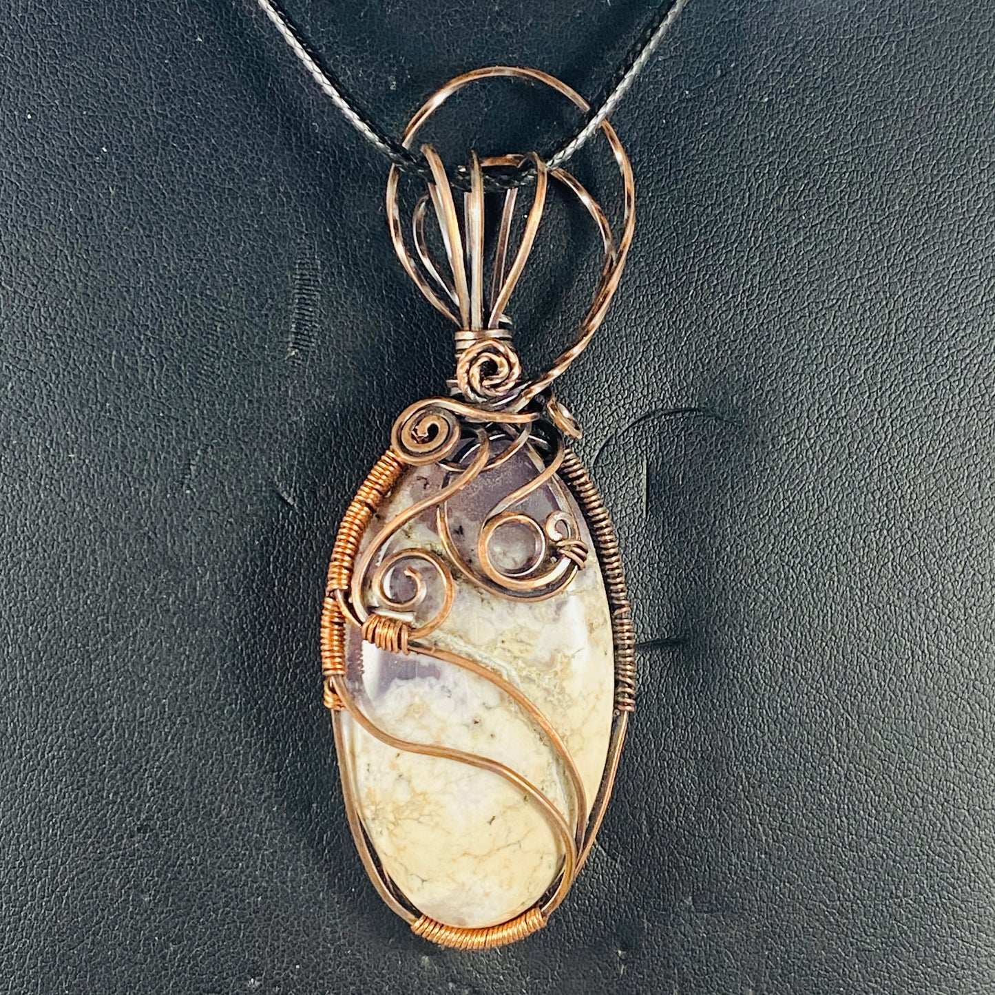 Copper Wire Wrapped Dendrite Opal