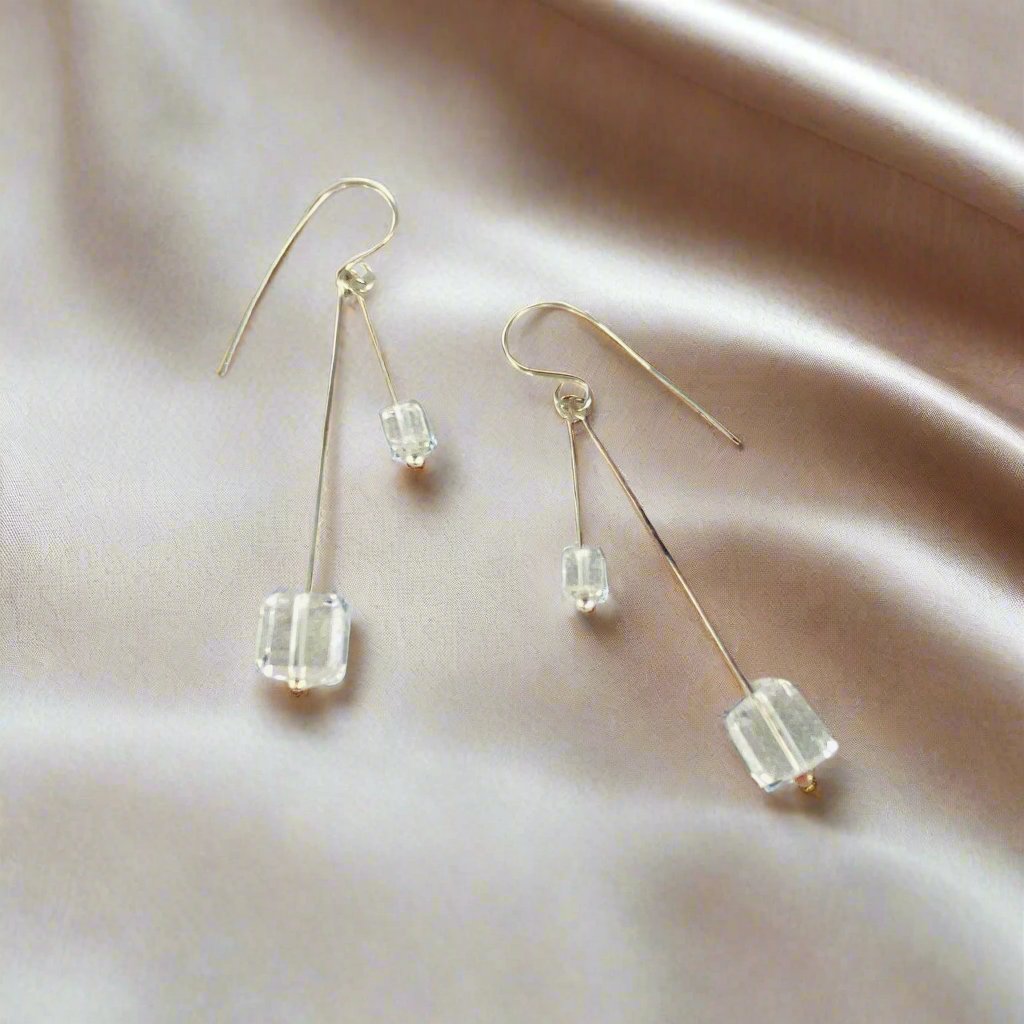 Crystal Cube Earrings