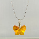 Crystal butterfly necklace