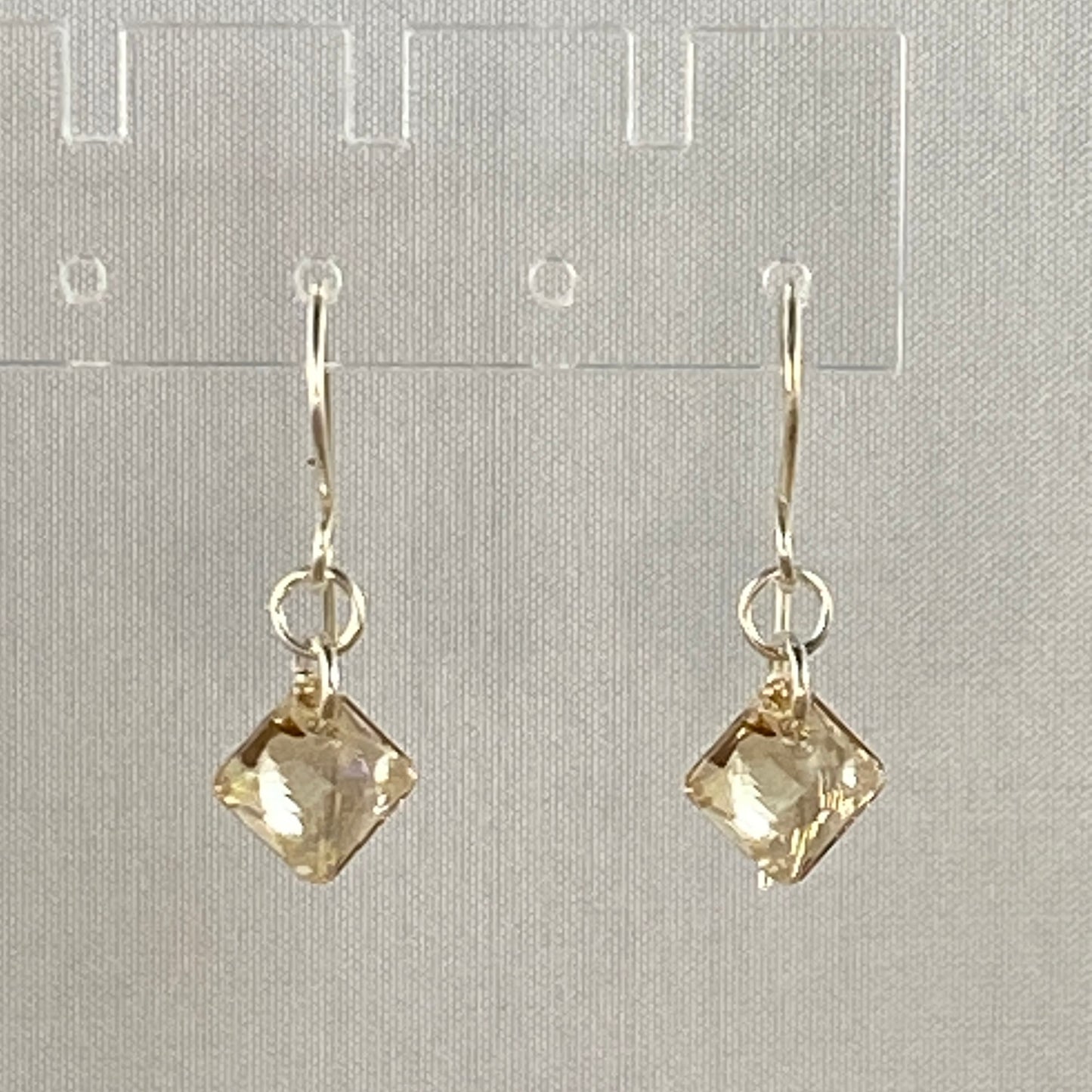 Golden Crystal Earrings