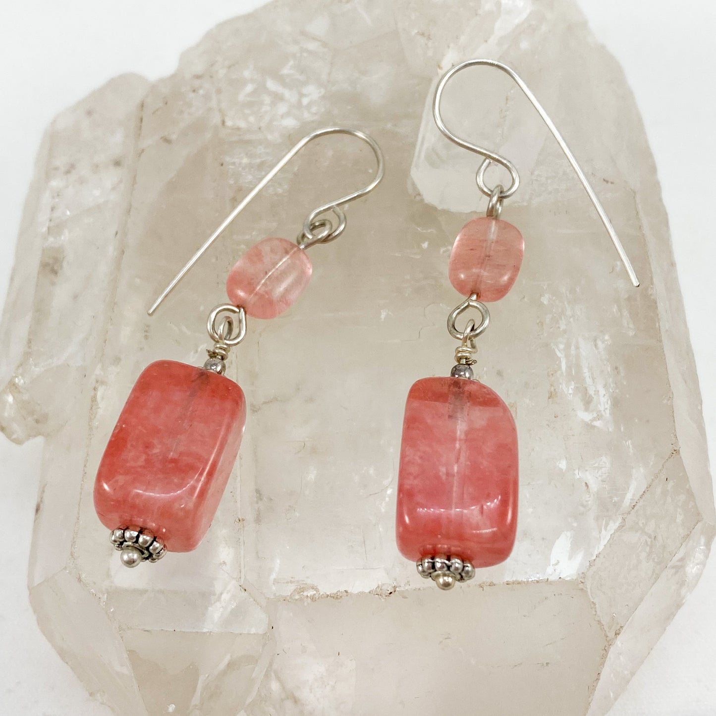 Strawberry Obsidian Earrings