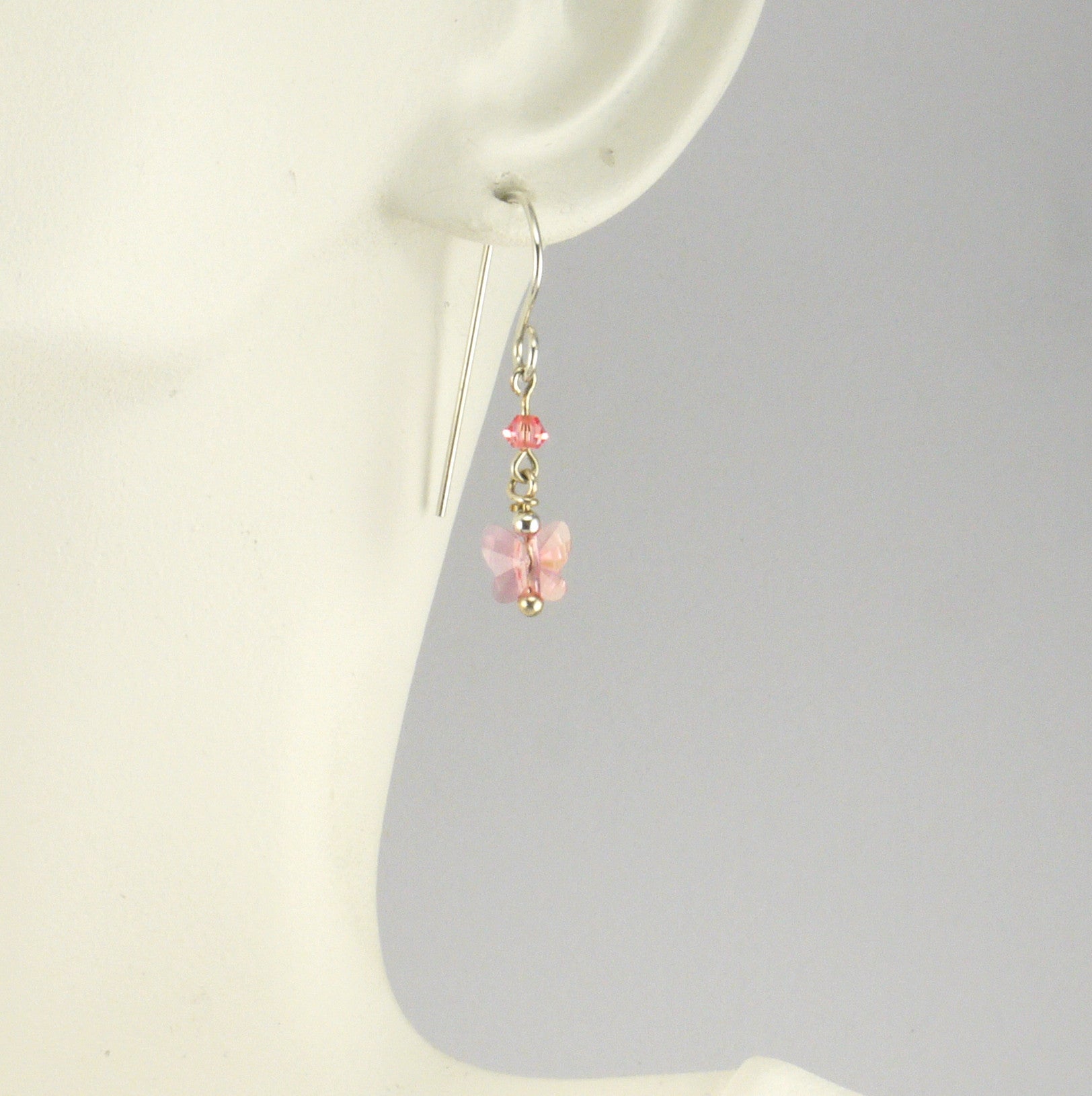 Rose Butterfly Earrings - Giulian Lyn