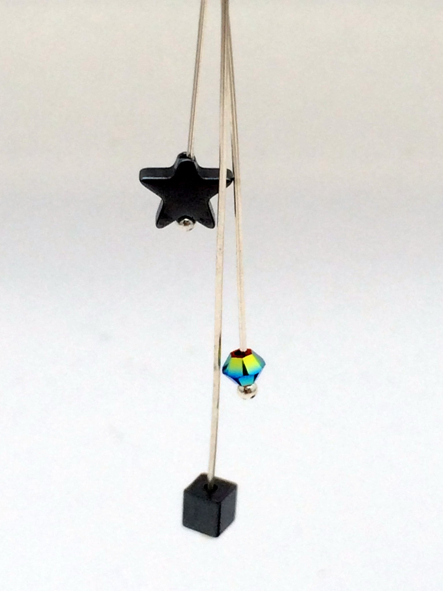 Northern Lights and Hematite Earrings - Giulian Lyn