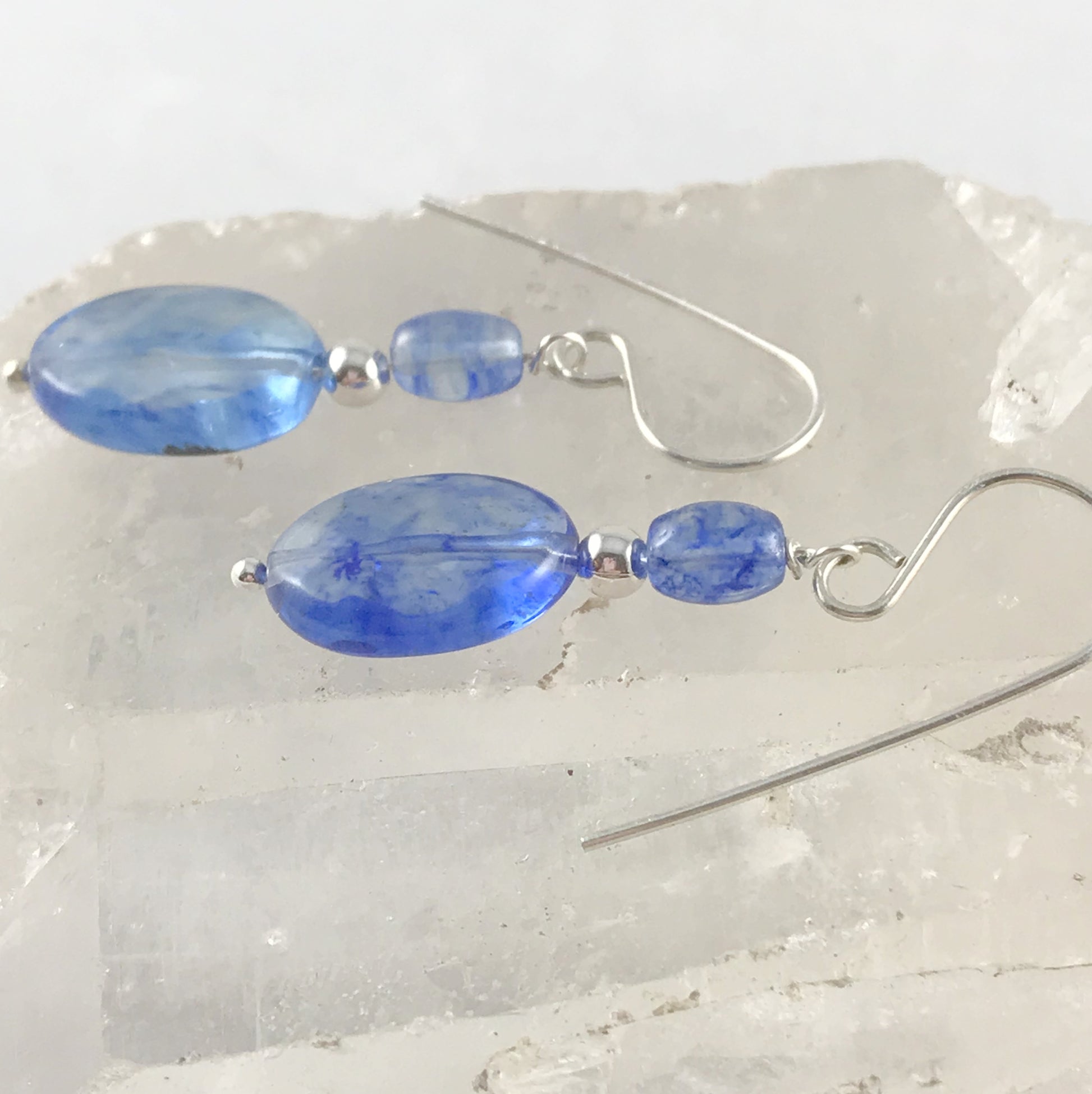 Blueberry Quartz Earrings - Giulian Lyn