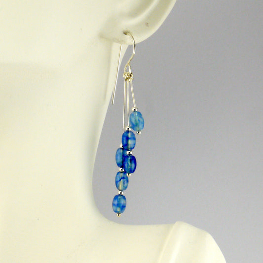 Blueberry Quartz Earrings - Giulian Lyn