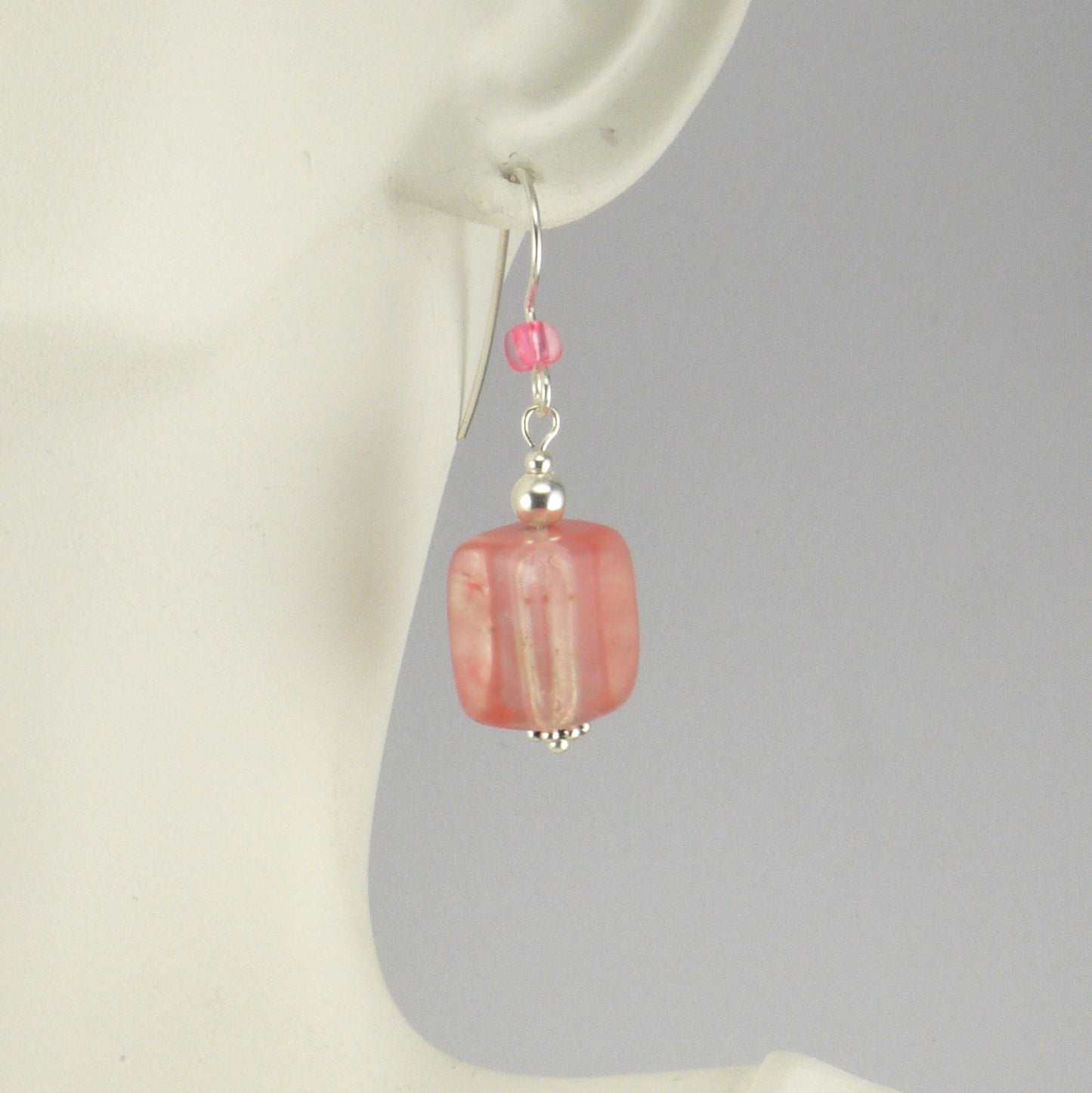 Strawberry Obsidian Earrings - Giulian Lyn