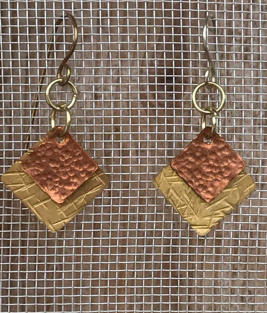 Copper and brass diamonds