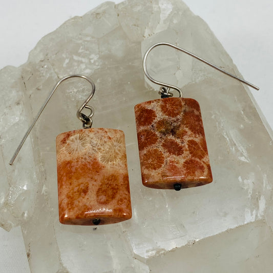 Coral Earrings